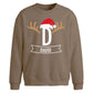 Personalised Initial Name Christmas Oversized Sweatshirt