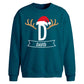 Personalised Initial Name Christmas Oversized Sweatshirt