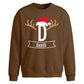 Personalised Initial Name Christmas Oversized Sweatshirt