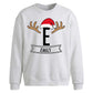 Personalised Initial Name Christmas Oversized Sweatshirt