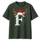 Personalised initial reindeer Christmas Oversized T-Shirt