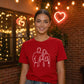 Personalised Line Art Portrait Outline Ladies T-Shirt
