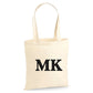 Personalised Monogram Letter Initials Christmas Tote Bag