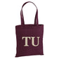 Personalised Monogram Letter Initials Christmas Tote Bag