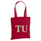 Personalised Monogram Letter Initials Christmas Tote Bag