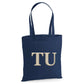 Personalised Monogram Letter Initials Christmas Tote Bag