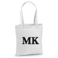 Personalised Monogram Letter Initials Christmas Tote Bag