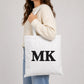 Personalised Monogram Letter Initials Christmas Tote Bag