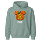 Personalised mouse ears pumpkin name Halloween Kids Hoodie