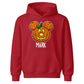 Personalised mouse ears pumpkin name Halloween Kids Hoodie