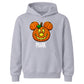Personalised mouse ears pumpkin name Halloween Kids Hoodie