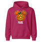 Personalised mouse ears pumpkin name Halloween Kids Hoodie