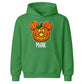 Personalised mouse ears pumpkin name Halloween Kids Hoodie