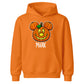 Personalised mouse ears pumpkin name Halloween Kids Hoodie