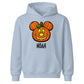 Personalised mouse ears pumpkin name Halloween Kids Hoodie