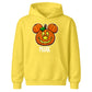 Personalised mouse ears pumpkin name Halloween Kids Hoodie