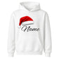 Personalised name santa hat graphic Christmas Kids Hoodies