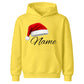 Personalised name santa hat graphic Christmas Kids Hoodies