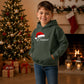 Personalised name santa hat graphic Christmas Kids Hoodies