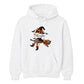 Personalised name witch broomstick Halloween Unisex Hoodie