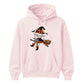 Personalised name witch broomstick Halloween Unisex Hoodie