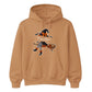 Personalised name witch broomstick Halloween Unisex Hoodie