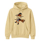 Personalised name witch broomstick Halloween Unisex Hoodie