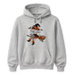 Personalised name witch broomstick Halloween Unisex Hoodie