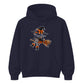 Personalised name witch broomstick Halloween Unisex Hoodie