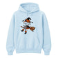 Personalised name witch broomstick Halloween Unisex Hoodie