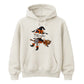 Personalised name witch broomstick Halloween Unisex Hoodie