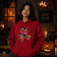 Personalised name witch broomstick Halloween Unisex Hoodie