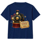 Personalised North Pole Train Ticket Christmas Kids T-Shirt