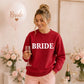 Personalised Overlay Surname Typography Bride Unisex Sweatshirt