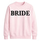 Personalised Overlay Surname Typography Bride Unisex Sweatshirt