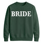 Personalised Overlay Surname Typography Bride Unisex Sweatshirt