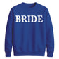 Personalised Overlay Surname Typography Bride Unisex Sweatshirt