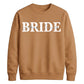 Personalised Overlay Surname Typography Bride Unisex Sweatshirt