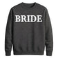 Personalised Overlay Surname Typography Bride Unisex Sweatshirt