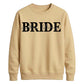 Personalised Overlay Surname Typography Bride Unisex Sweatshirt