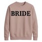 Personalised Overlay Surname Typography Bride Unisex Sweatshirt