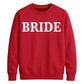 Personalised Overlay Surname Typography Bride Unisex Sweatshirt