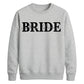 Personalised Overlay Surname Typography Bride Unisex Sweatshirt