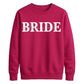 Personalised Overlay Surname Typography Bride Unisex Sweatshirt