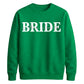 Personalised Overlay Surname Typography Bride Unisex Sweatshirt