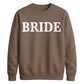 Personalised Overlay Surname Typography Bride Unisex Sweatshirt