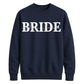 Personalised Overlay Surname Typography Bride Unisex Sweatshirt