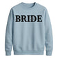 Personalised Overlay Surname Typography Bride Unisex Sweatshirt