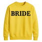 Personalised Overlay Surname Typography Bride Unisex Sweatshirt
