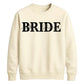 Personalised Overlay Surname Typography Bride Unisex Sweatshirt